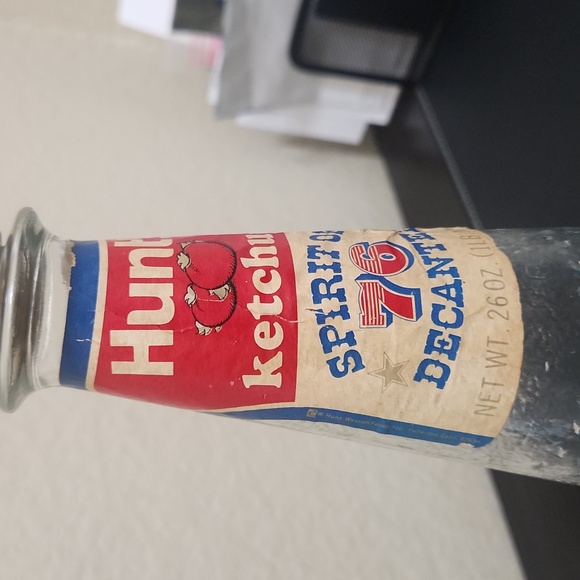 Vintage Hunt's Ketchup Spirit of 76 Decanter Bottle - Picture 5 of 6
